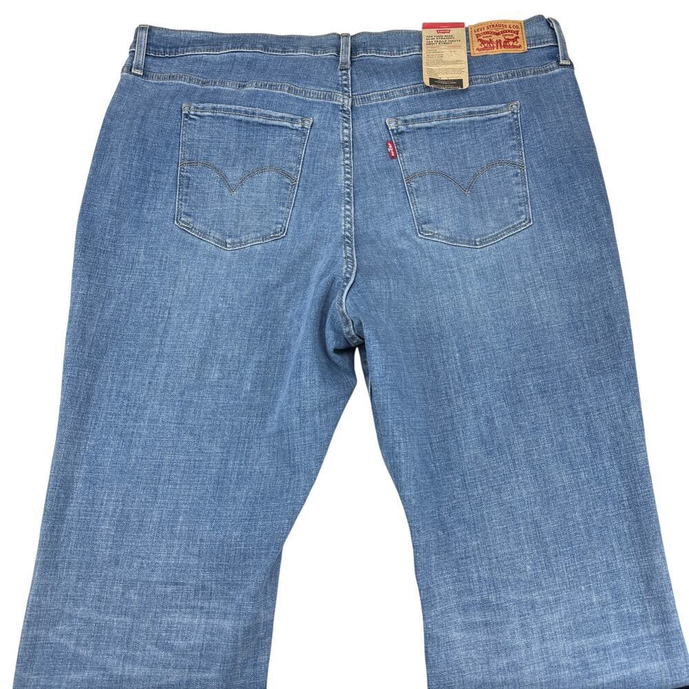 NWT LEVI'S 724 High Rise Slim Straight Jean Plus Size 20W - Picture 6 of 8